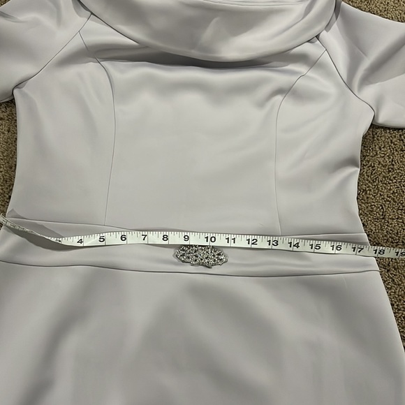 SALE! NWT Gray large dress midi length rolled neck back zipper by Tendency - Picture 14 of 16